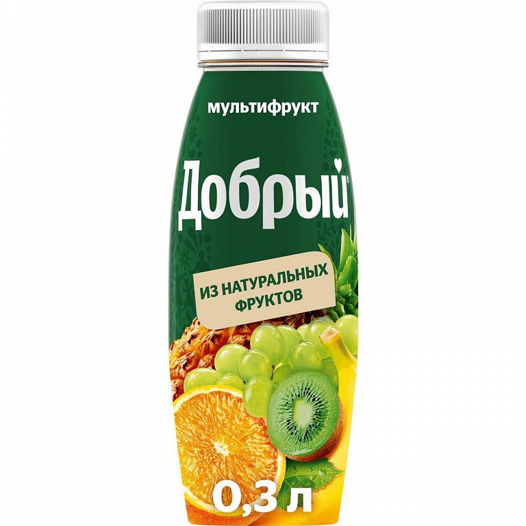 Добрый Нектар Мультифрукт 0.3л 